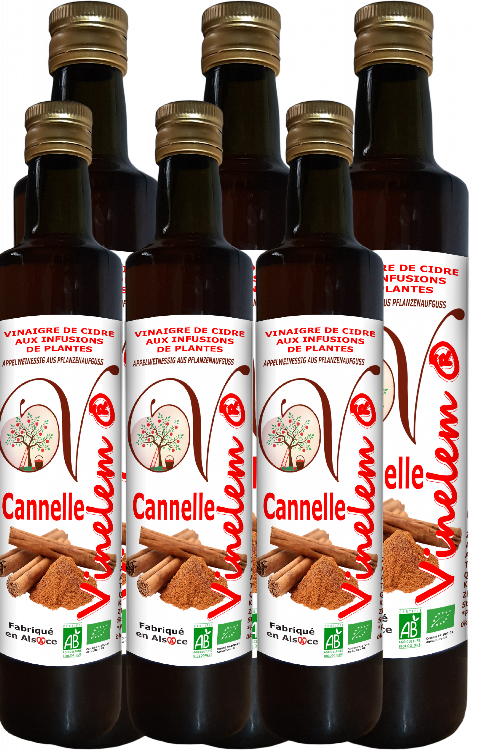 Vinaigre De Cidre BIO Aux Plantes Vinelem 75cl - Infusions Naturelles - Neuf Et Scellé